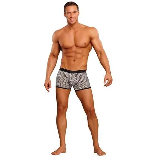 Male Power Vibrators Wave Mini Pouch Short Small White and Black