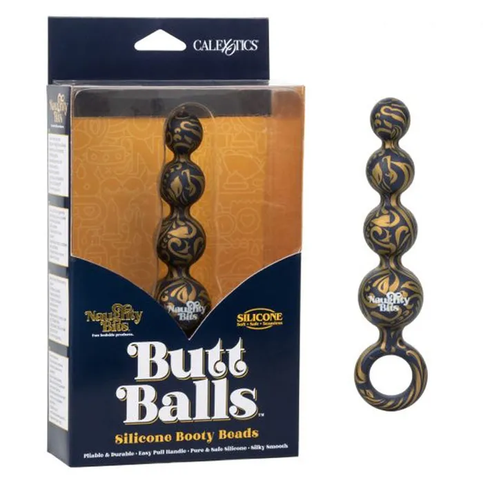 Anal Naughty Bits Butt Balls Silicone Booty Beads California Exotic