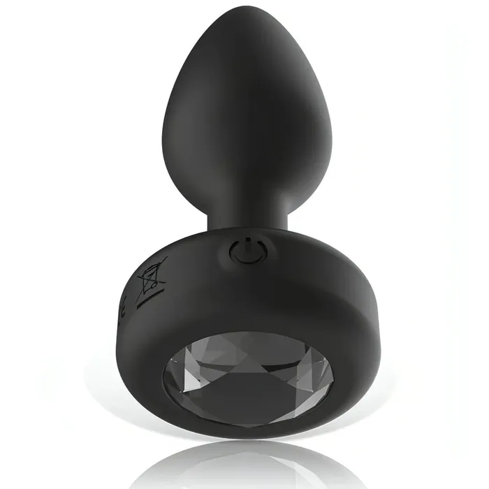 Ibiza Male Sex Toys | Anal Plug Vibrante con Diamantino e Telecomando Wireless - Silicone, Ricaricabile, Taglia S