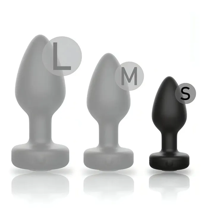 Ibiza Male Sex Toys | Anal Plug Vibrante con Diamantino e Telecomando Wireless - Silicone, Ricaricabile, Taglia S