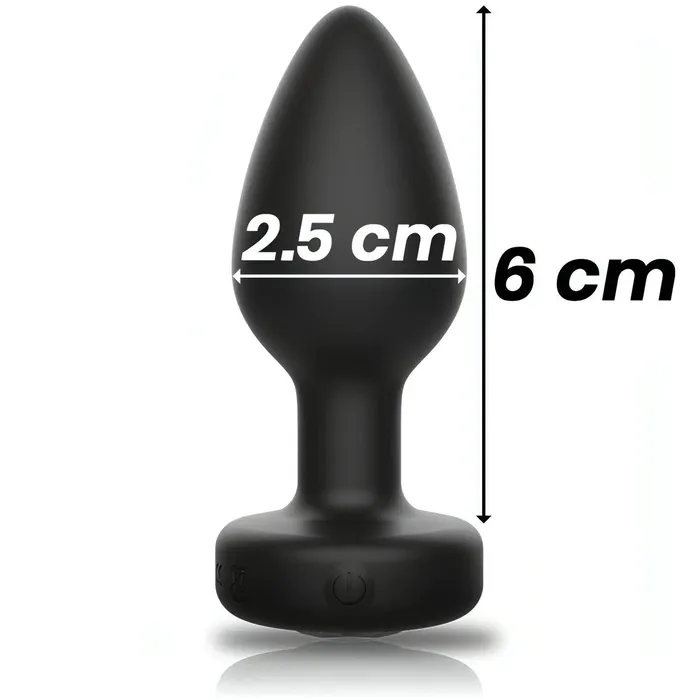 Ibiza Male Sex Toys | Anal Plug Vibrante con Diamantino e Telecomando Wireless - Silicone, Ricaricabile, Taglia S