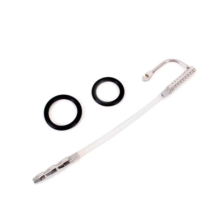 Kiotos Male Sex Toys | Kiotos - Geribbelde Urethral Catheter Plug - Dilator Met eikelring