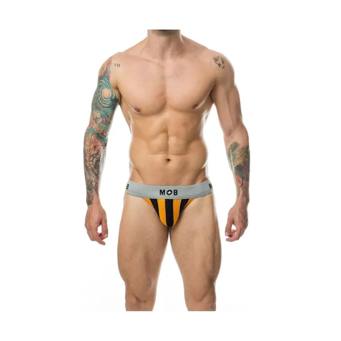 Mob Eroticwear Vibrators | Tanga Mob Eroticwear Nero Arancio L