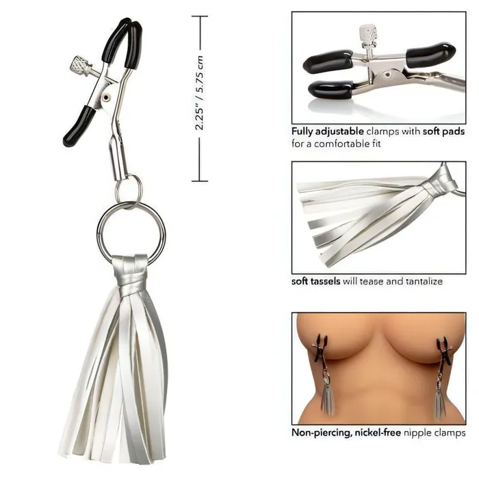 Playful Tassels - Stringicapezzoli con nappe argentate | NipplePlay Vibrators