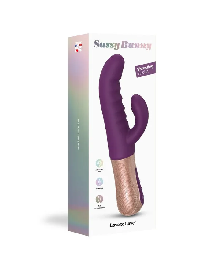 Vibrators | Love to Love - Sassy Bunny - Rabbit Vibrator met Tapping Functie - Paars - Love to Love