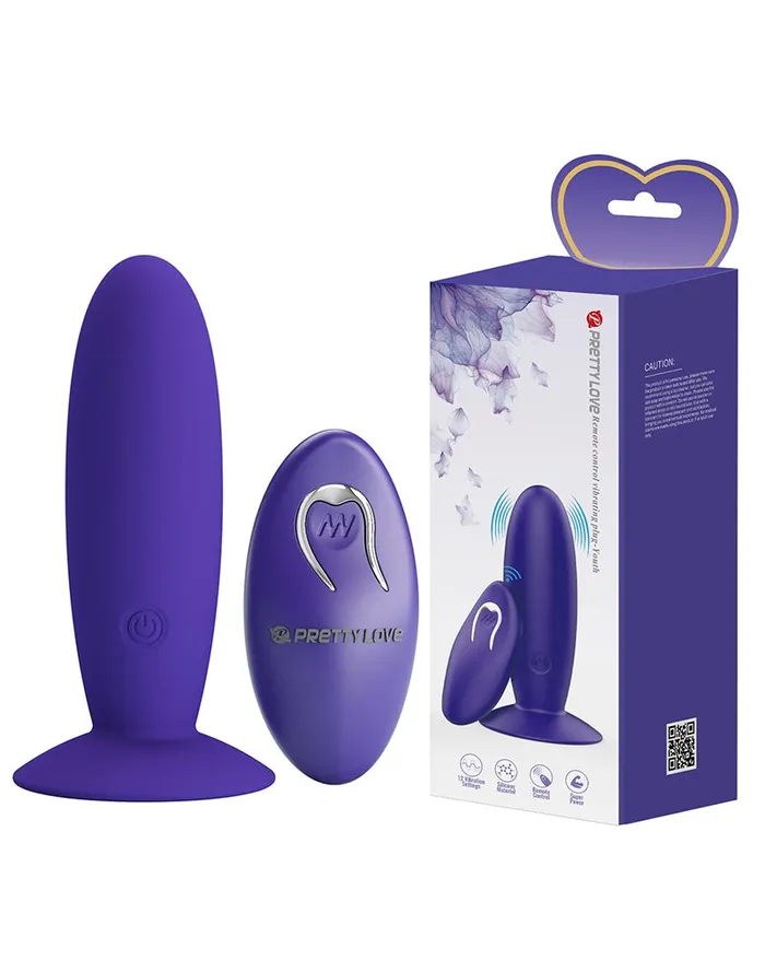 Vibrators | Pretty Love - Murray Youth - Vibrerende Buttplug - Met Afstandsbediening - Paars - Pretty Love