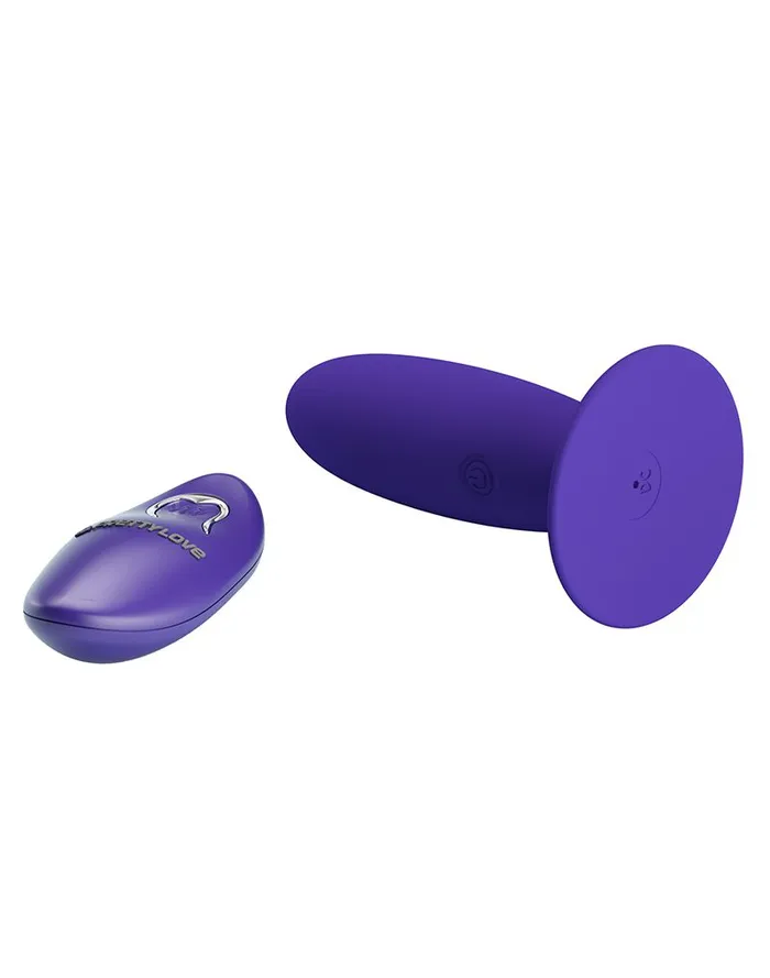 Vibrators | Pretty Love - Murray Youth - Vibrerende Buttplug - Met Afstandsbediening - Paars - Pretty Love