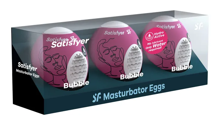 3 Pc Set Masturbator Egg Bubble Violet Sale Specials Male Sex Toys