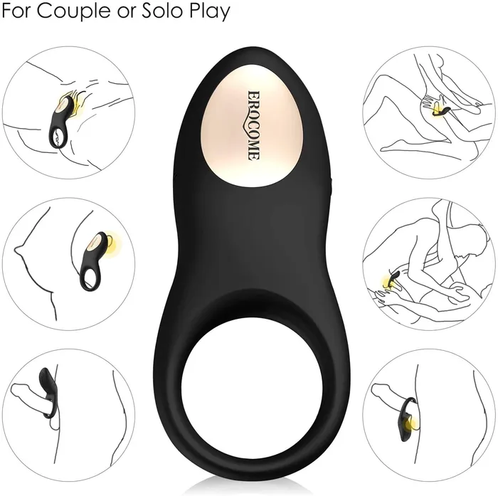 8 Vibration Modes Wireless Remote Control Penis Ring | Lusty Age Male Sex Toys