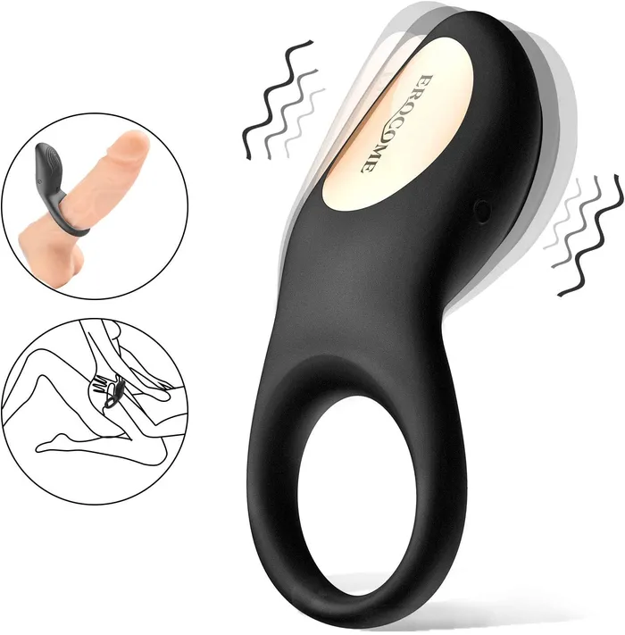 8 Vibration Modes Wireless Remote Control Penis Ring | Lusty Age Male Sex Toys