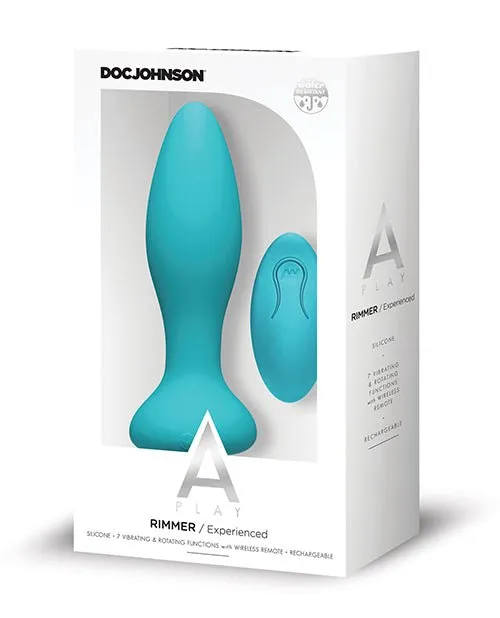 Aplay Rimmer Experienced Anal Plug Rechargeable W Remote Teal ThatMood Anal