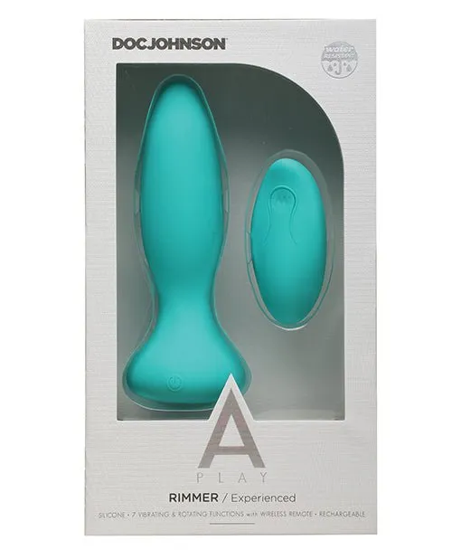 A-play Rimmer Experienced Anal Plug Rechargeable W/ Remote Teal | ThatMood Anal