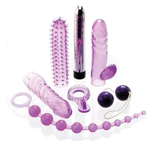 Adam and Eve Vibrators Adam and Eve the Complete Lovers Kit Purple