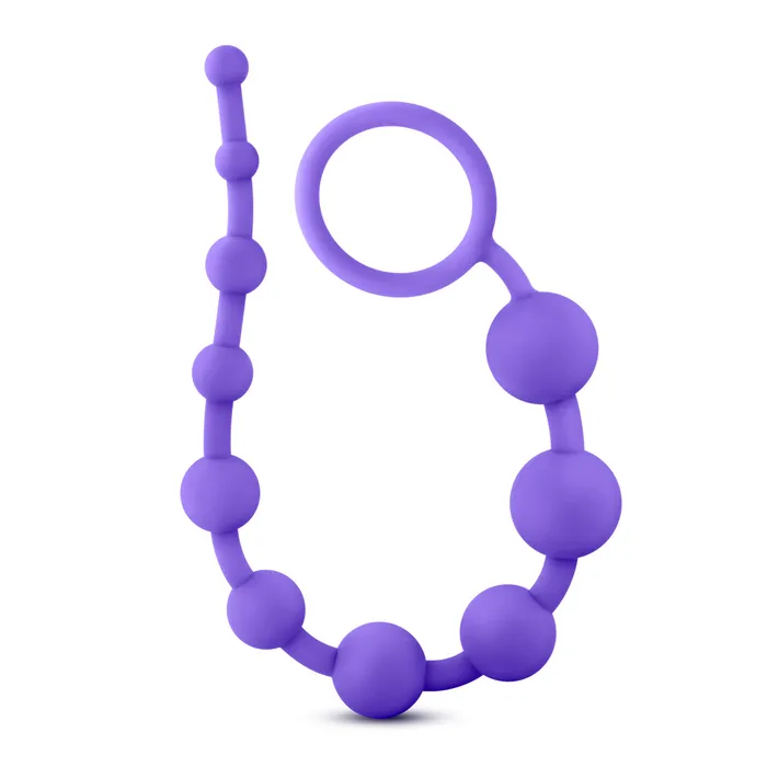 Anal Blush Luxe Silicone 10 Beads Purple