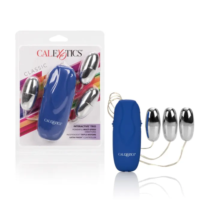 Anal CalExotics Interactive Trio Bullets Silver