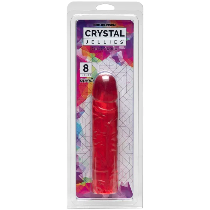 Anal Doc Johnson Crystal Jellies Classic 8 Inch Pink