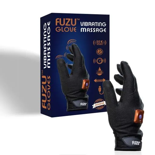 Anal | Doctor Love Fuzu Vibrating Massage Glove Right Hand Black