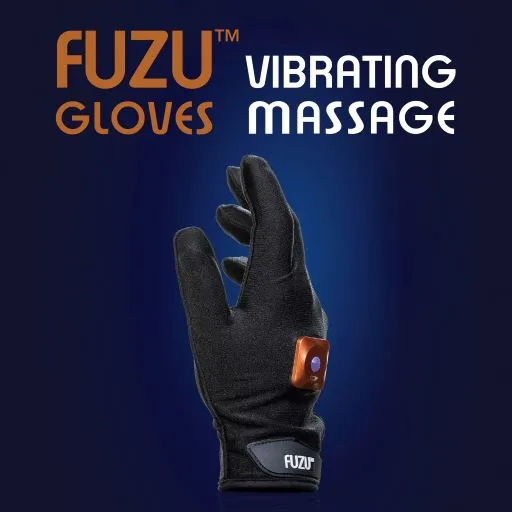 Anal | Doctor Love Fuzu Vibrating Massage Glove Right Hand Black