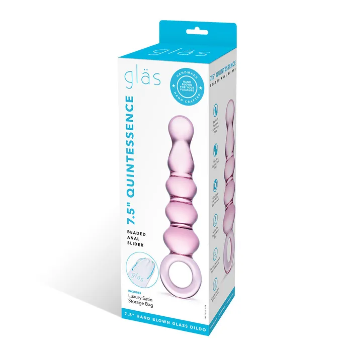 Anal | Glas Quintessence Beaded Anal Slider - Electric / Hustler Lingerie