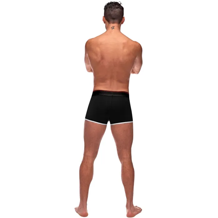 Anal | Male Power Retro Sport Panel Short - Medium - Black/ Red