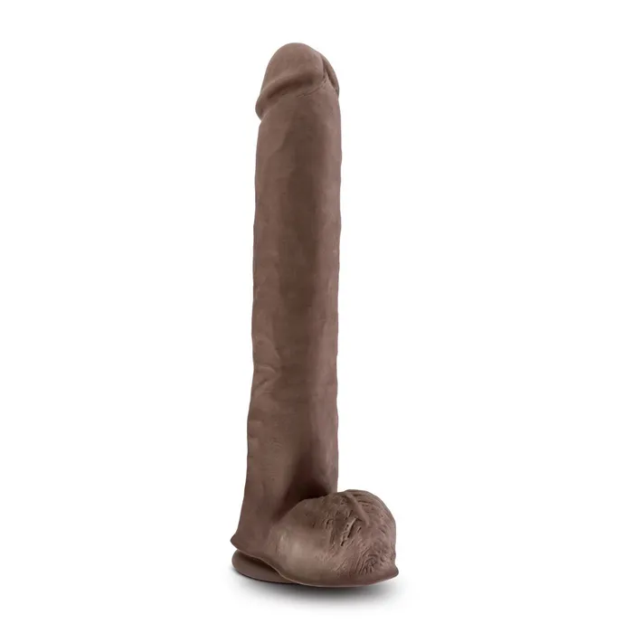 Au Naturel Daddy 14 Inch Sensa Feel Dual Density Dildo Chocolate Blush Dildos