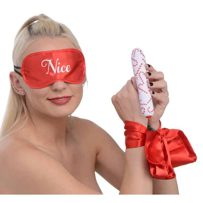 Bang - Naughty Holiday Kit - Wrist Ties XL Bullet  and Blindfold | Xr Brands Bang Couples