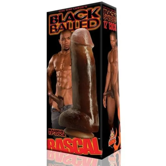 Black Balled 12 Inch Dildo Rascal Anal