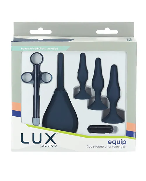 BMS Lux Active Equip Silicone Anal Training Kit Dark Blue Anal