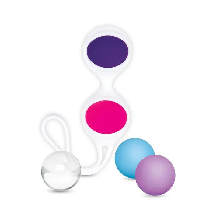 Bodywand Female Sex Toys | Bodywand Squeeze Mix & Match Kegel Set - Coloured Weighted Kegel Balls Set