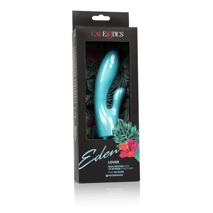 CalExotics Female Sex Toys Eden Lover Green Rabbit Vibrator by CalExotics