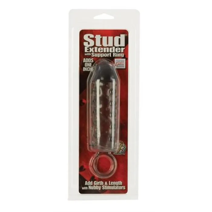 CalExotics Male Sex Toys Stud Extender Smoke With Support Ring