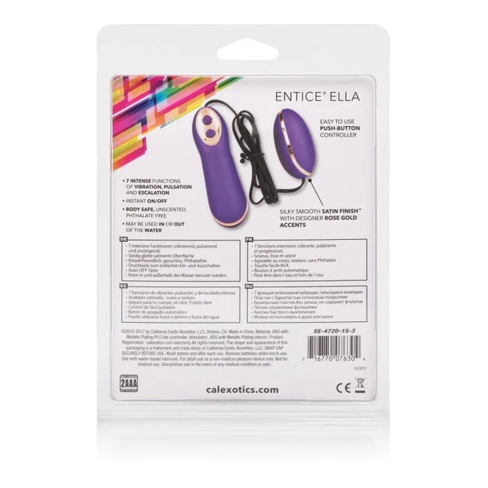 CalExotics Vibrators Entice Ella Purple