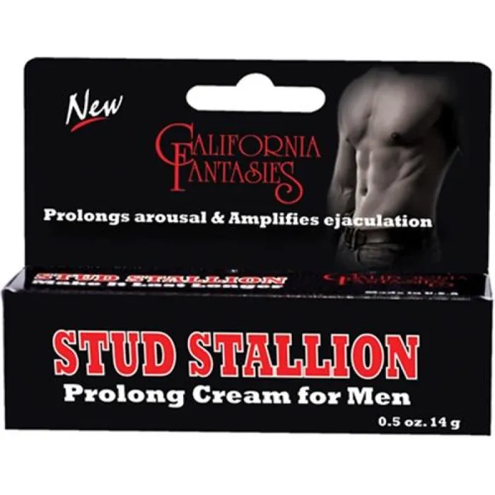 California Fantasies Stud Stallion Prolong Cream for Men 05 Oz Tube Boxed Female Sex Toys