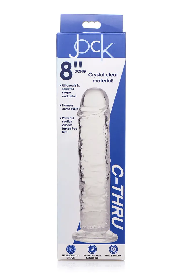 CURVE NOVELTIES Jock C-thru 8in Clear Dildo Tpe | Dildos