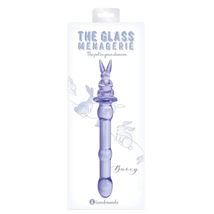 Dildos | Icon Brands Glass Menagerie - Rabbit Dildo - Purple