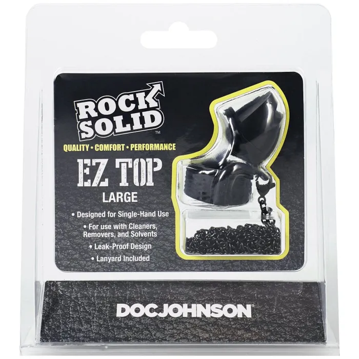 Doc Johnson Anal | Rock Solid - Ez Top - Large - Black