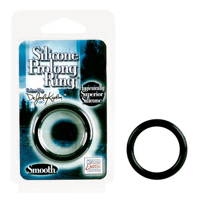 Dr Joels Silicone Prolong Ring Smooth Black CalExotics Anal