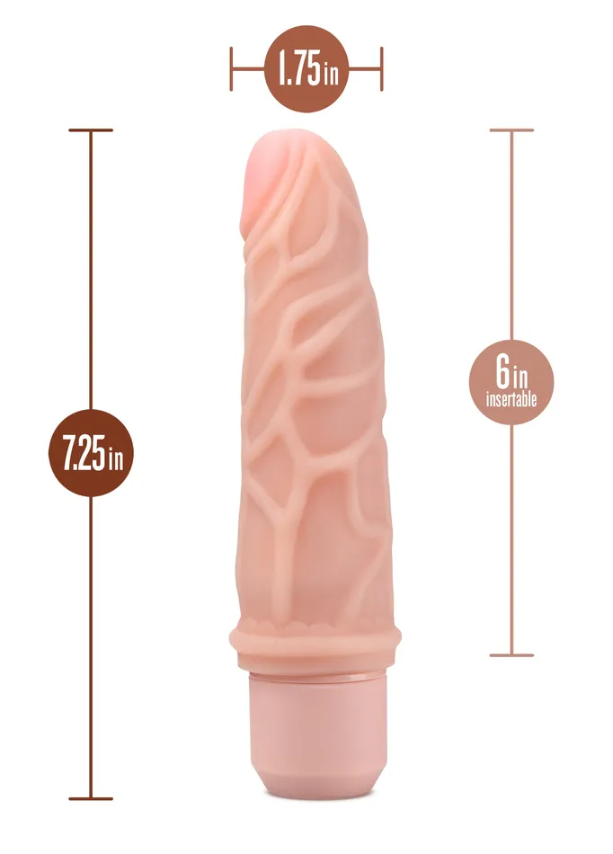 Dr. Skin Silicone Dr. Robert 7 In Vibrating Dildo | Blush Novelties Female Sex Toys