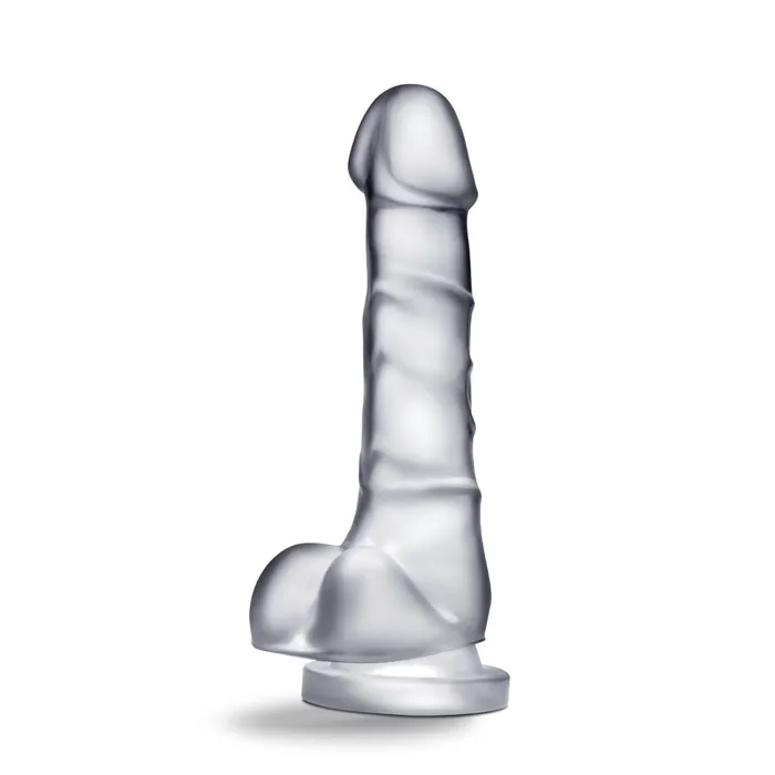 Eden Female Sex Toys Eden 75 Long Clear Ridged G Spot Realistic Dildo With Suction Cup Base