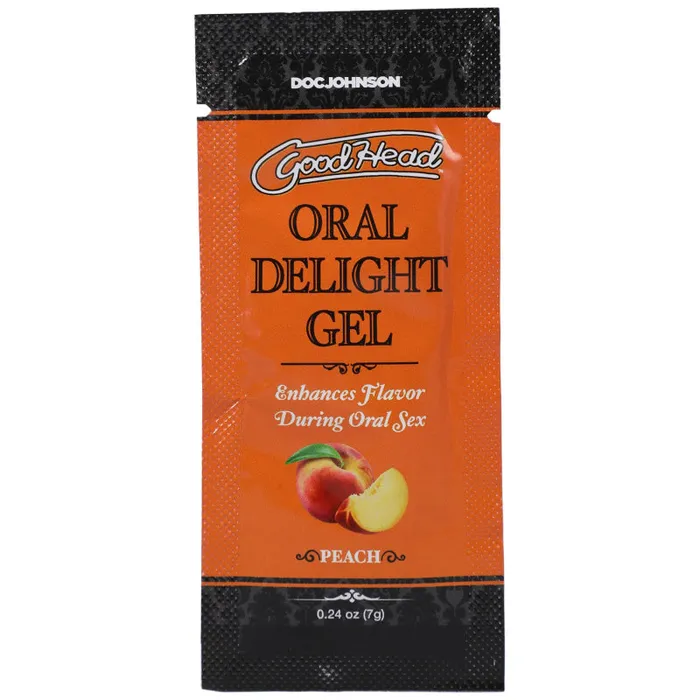 Enhancers Goodhead Oral Delight Gel Peach 024 Oz Doc Johnson