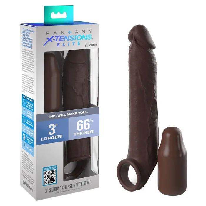 Fantasy XTensions Elite 3 Extension with Strap Brownpd415729 Pipedream Male Sex Toys