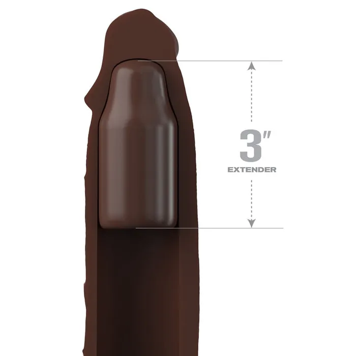 Fantasy X-Tensions Elite 3'' Extension with Strap - Brown-(pd4157-29) | Pipedream Male Sex Toys