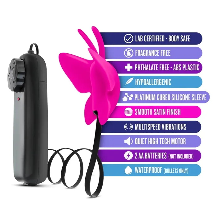 Female Sex Toys Blush Novelties Luxe Butterfly Teaser Fuschia