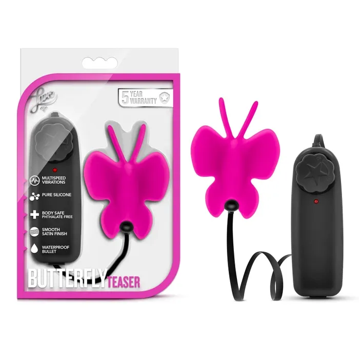 Female Sex Toys | Blush Novelties Luxe- Butterfly Teaser - Fuschia