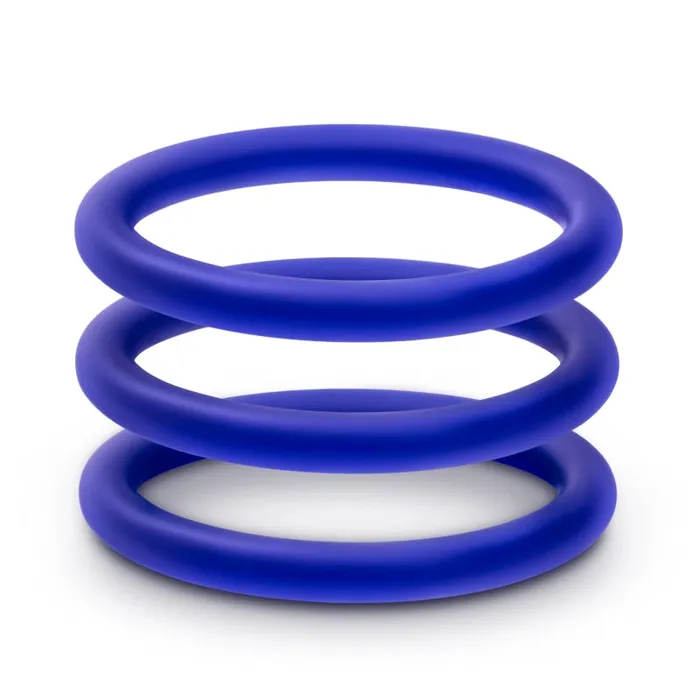 Female Sex Toys | Blush Novelties Performance - Vs3 Pure Premium Silicone  Cockrings - Large - Indigo