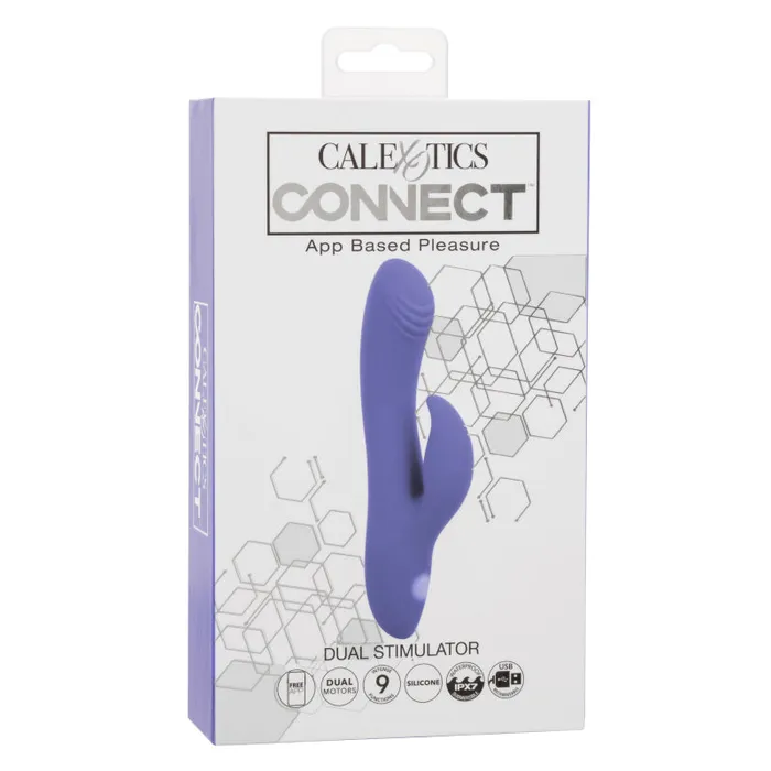 Female Sex Toys Calexotics Calexotics Connect Dual Stimulator Periwinkle