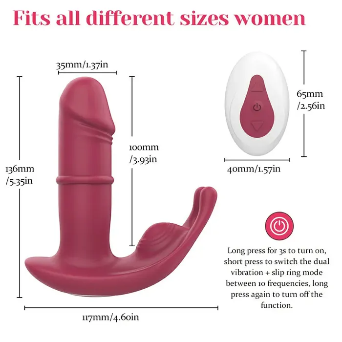 Female Sex Toys | Lovetoyshub 10 Vibration Wearable Vibrator with Remote