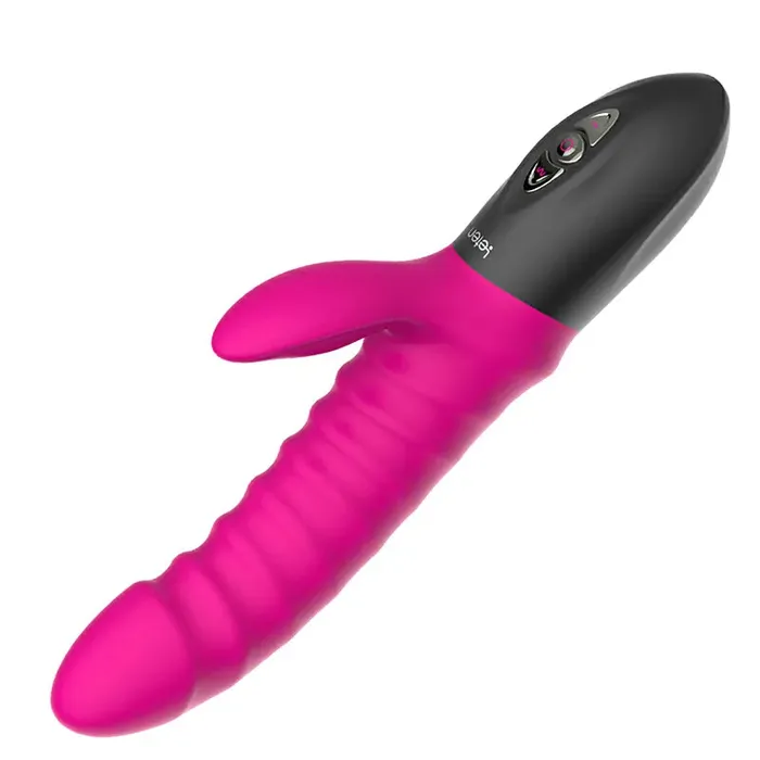 Female Sex Toys | Lovetoyshub 5 Modes Vibrating Silicone Heating Thrusting Vibrator