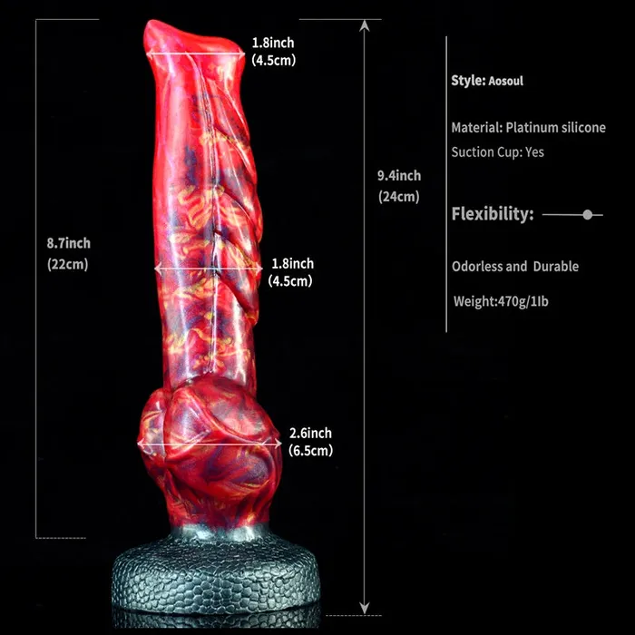 Female Sex Toys | Lovetoyshub 9.4Inch Large Realistic Wolf Dog Knot Dildo