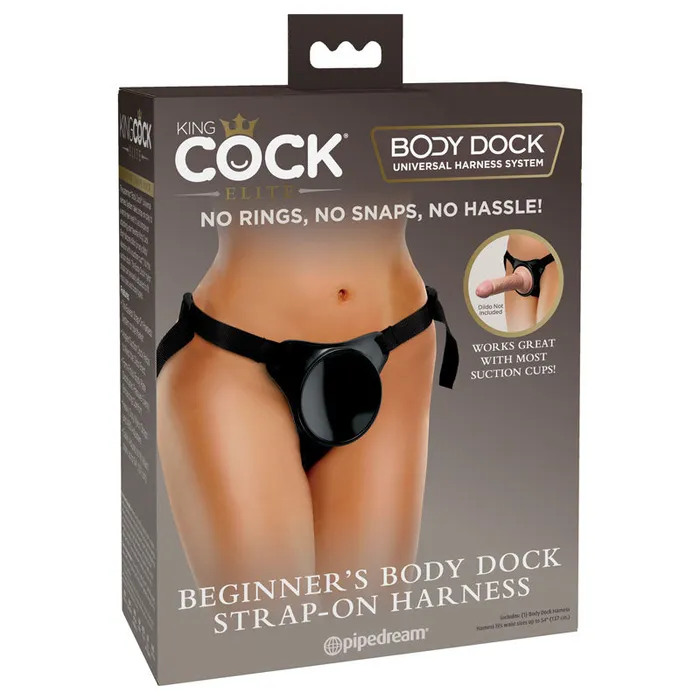 Female Sex Toys Pipedream King Cock Elite Beginners Body Dock StrapOn Harnessbd10123